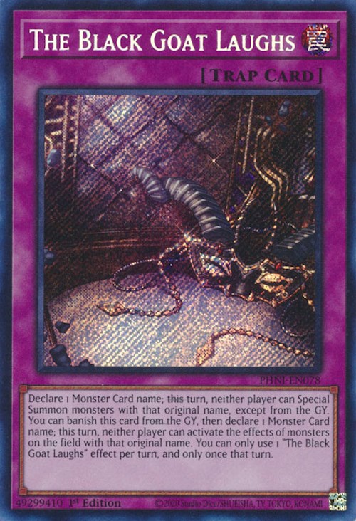 The Black Goat Laughs [PHNI-EN078] Secret Rare | Arkham Games and Comics