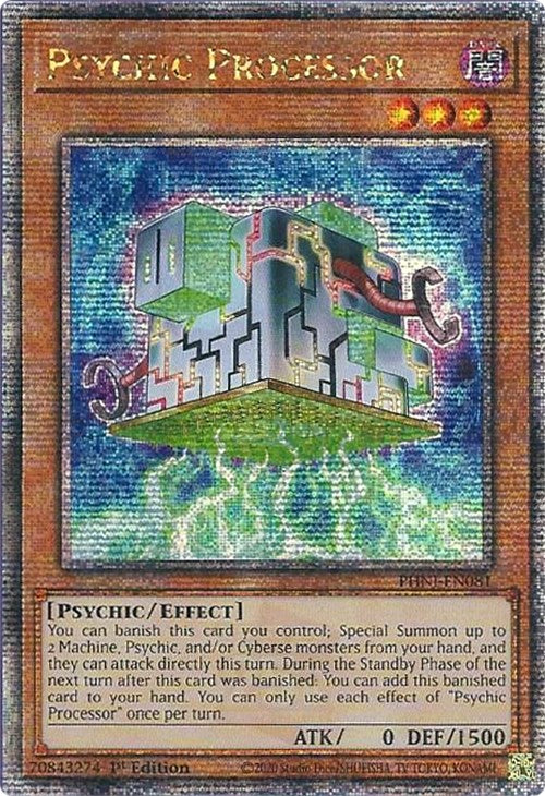 Psychic Processor [PHNI-EN081] Quarter Century Secret Rare | Arkham Games and Comics