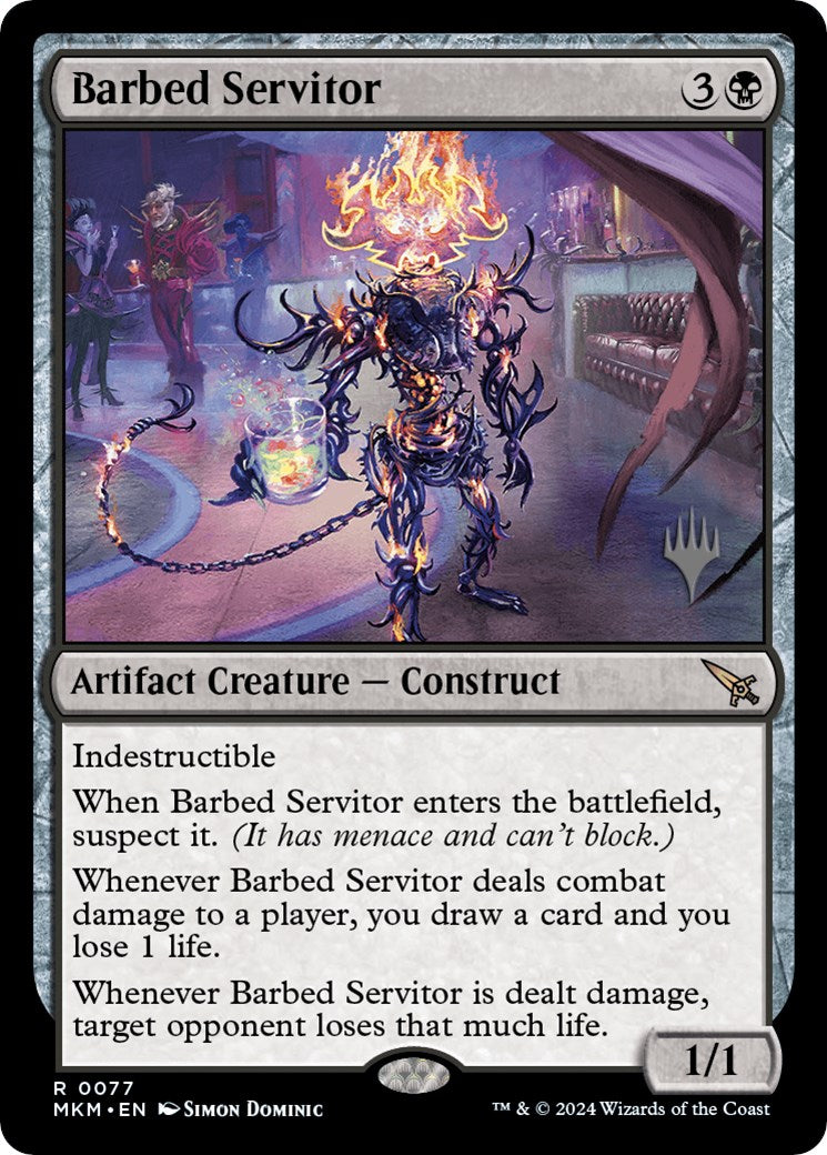 Barbed Servitor (Promo Pack) [Murders at Karlov Manor Promos] | Arkham Games and Comics