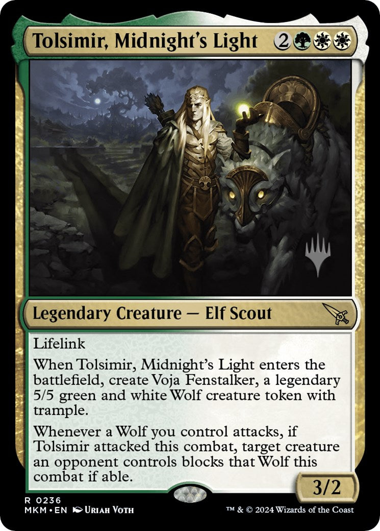 Tolsimir, Midnight's Light (Promo Pack) [Murders at Karlov Manor Promos] | Arkham Games and Comics