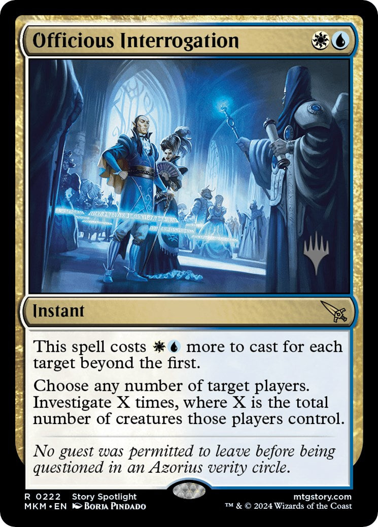 Officious Interrogation (Promo Pack) [Murders at Karlov Manor Promos] | Arkham Games and Comics