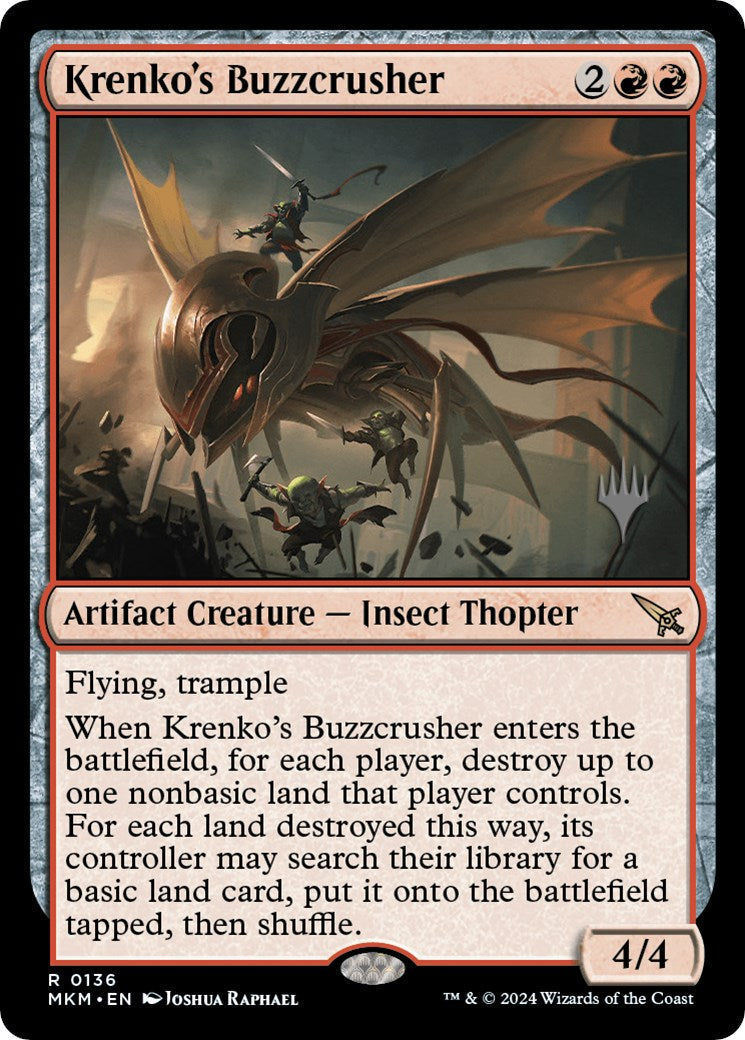 Krenko's Buzzcrusher (Promo Pack) [Murders at Karlov Manor Promos] | Arkham Games and Comics