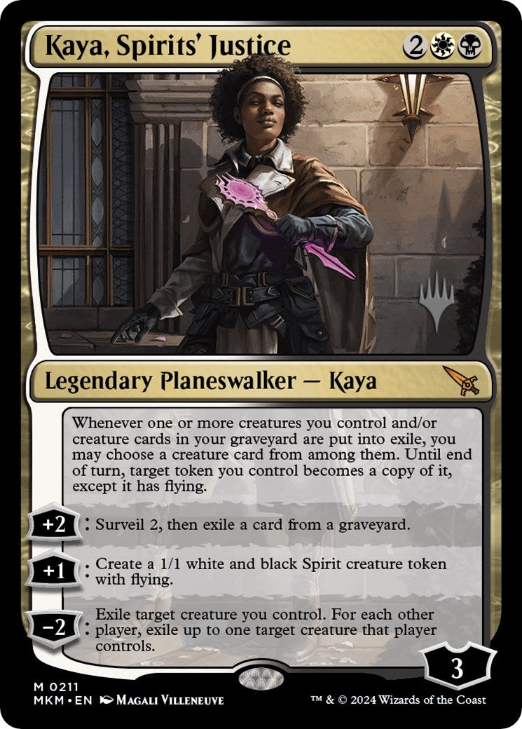 Kaya, Spirits' Justice (Promo Pack) [Murders at Karlov Manor Promos] | Arkham Games and Comics