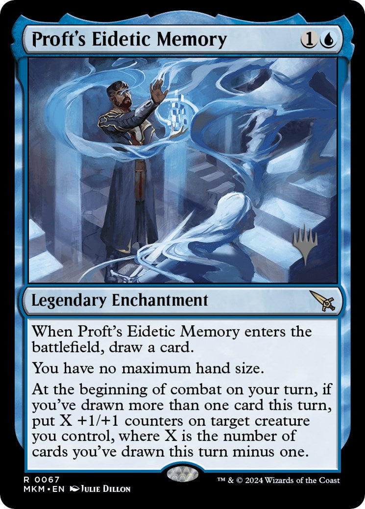 Proft's Eidetic Memory (Promo Pack) [Murders at Karlov Manor Promos] | Arkham Games and Comics