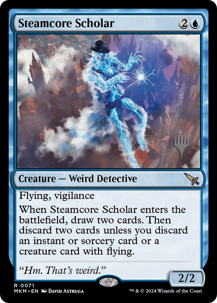 Steamcore Scholar (Promo Pack) [Murders at Karlov Manor Promos] | Arkham Games and Comics