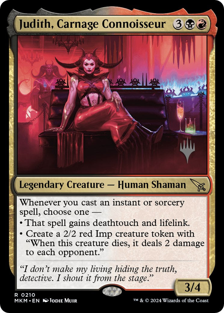 Judith, Carnage Connoisseur (Promo Pack) [Murders at Karlov Manor Promos] | Arkham Games and Comics