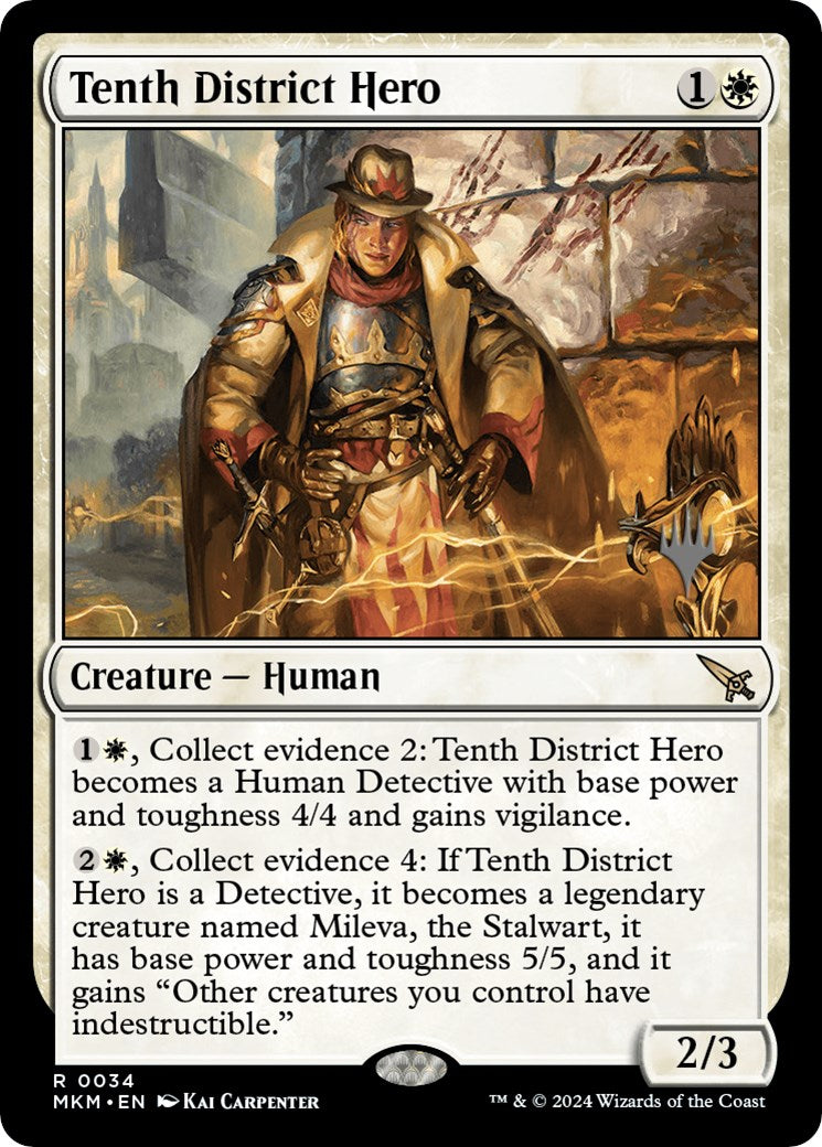 Tenth District Hero (Promo Pack) [Murders at Karlov Manor Promos] | Arkham Games and Comics