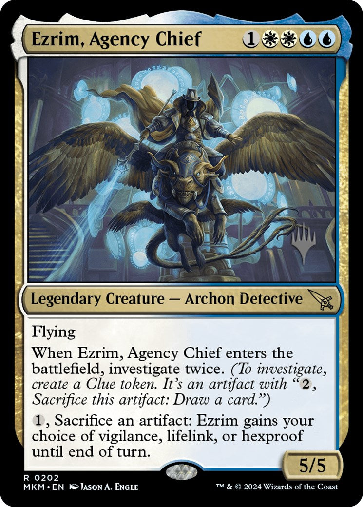 Ezrim, Agency Chief (Promo Pack) [Murders at Karlov Manor Promos] | Arkham Games and Comics