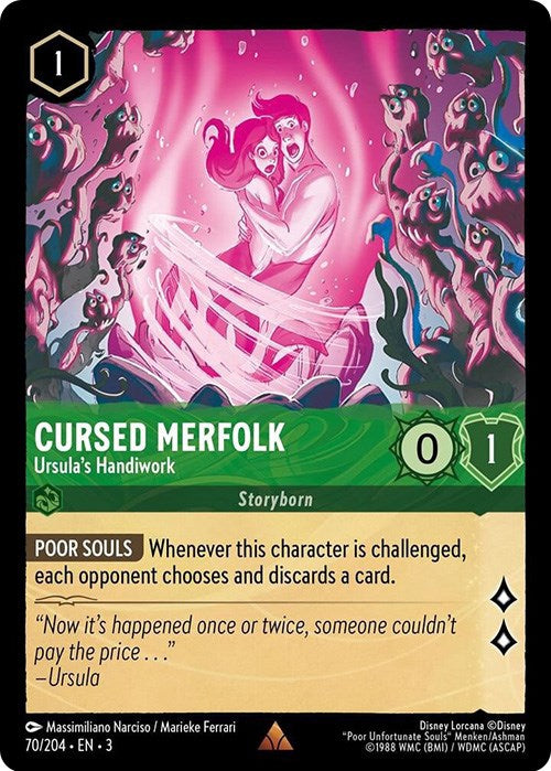 Cursed Merfolk - Ursula's Handiwork (70/204) [Into the Inklands] | Arkham Games and Comics