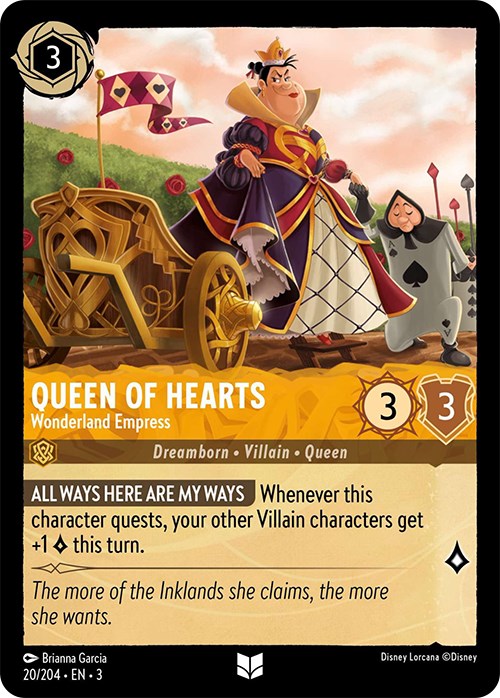 Queen of Hearts - Wonderland Empress (20/204) [Into the Inklands] | Arkham Games and Comics