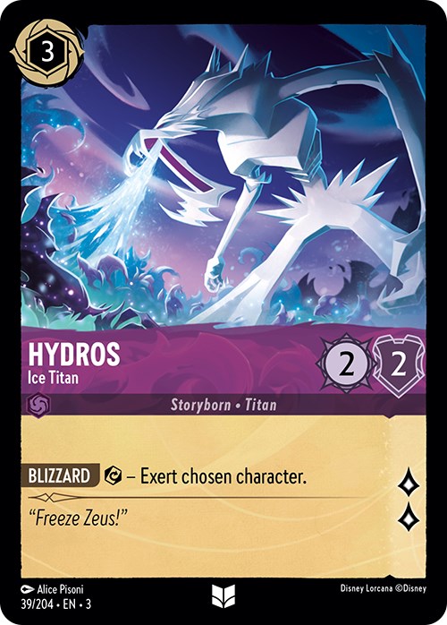 Hydros - Ice Titan (39/204) [Into the Inklands] | Arkham Games and Comics