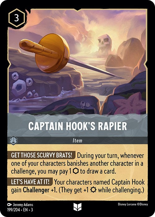 Captain Hook's Rapier (199/204) [Into the Inklands] | Arkham Games and Comics