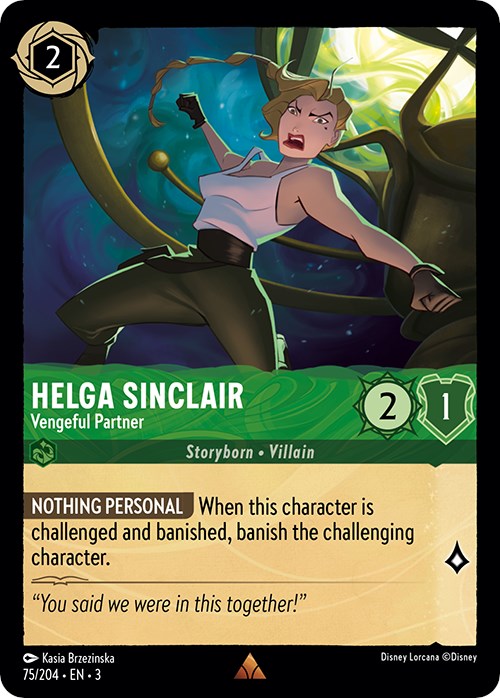 Helga Sinclair - Vengeful Partner (75/204) [Into the Inklands] | Arkham Games and Comics