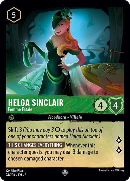 Helga Sinclair - Femme Fatale (74/204) [Into the Inklands] | Arkham Games and Comics