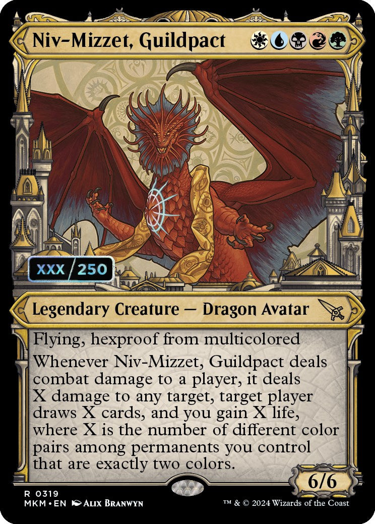 Niv-Mizzet, Guildpact (Serialized) [Murders at Karlov Manor] | Arkham Games and Comics