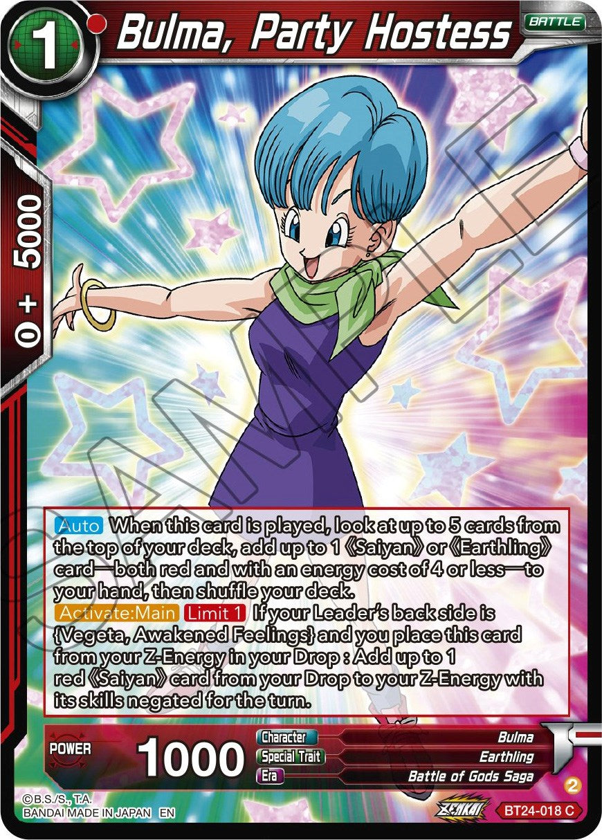 Bulma, Party Hostess (BT24-018) [Beyond Generations] | Arkham Games and Comics