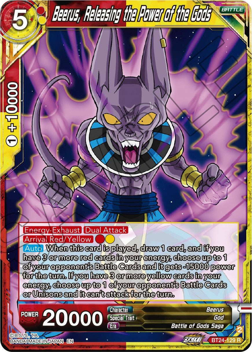 Beerus, Releasing the Power of the Gods (BT24-129) [Beyond Generations] | Arkham Games and Comics