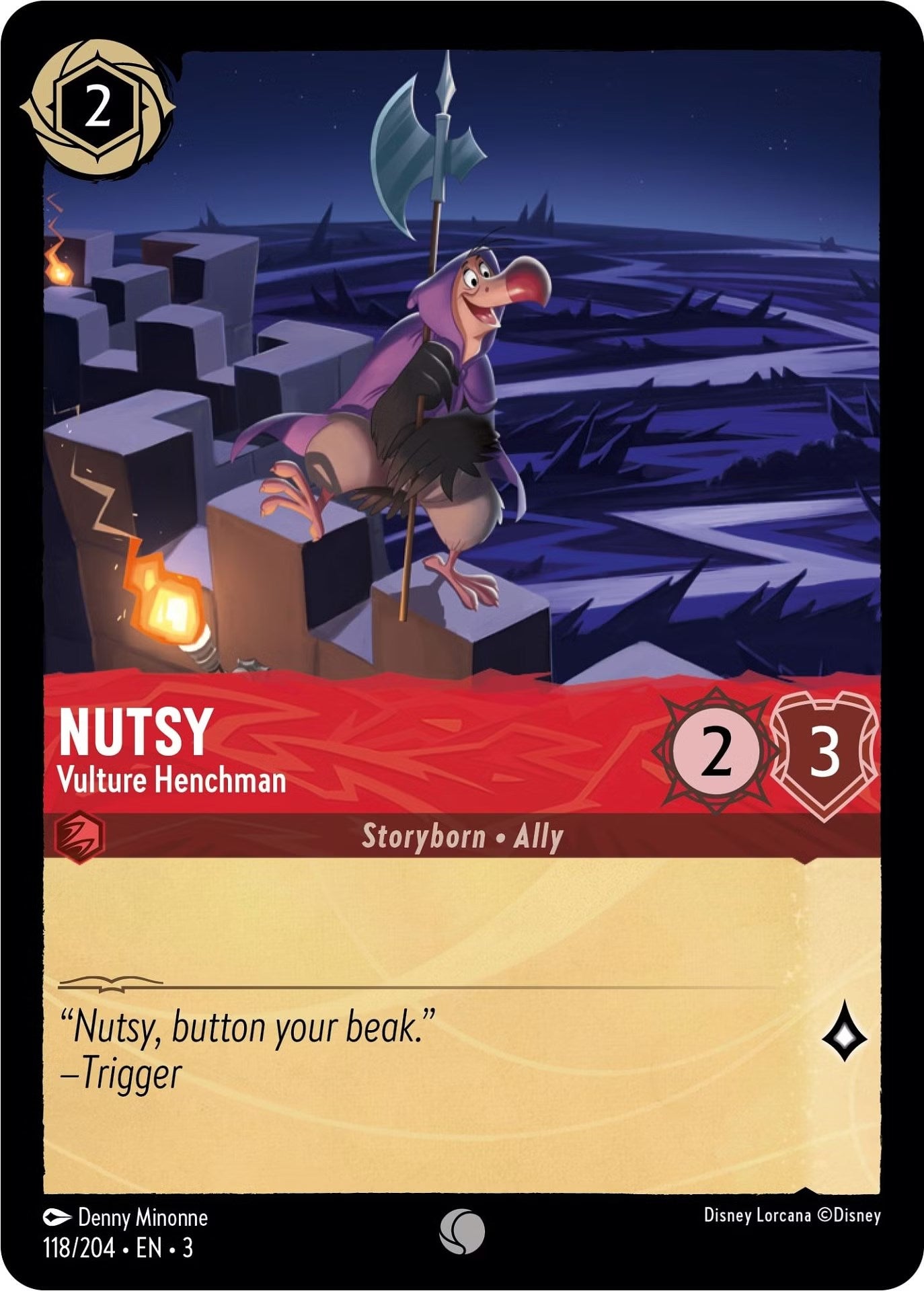 Nutsy - Vulture Henchman (118/204) [Into the Inklands] | Arkham Games and Comics