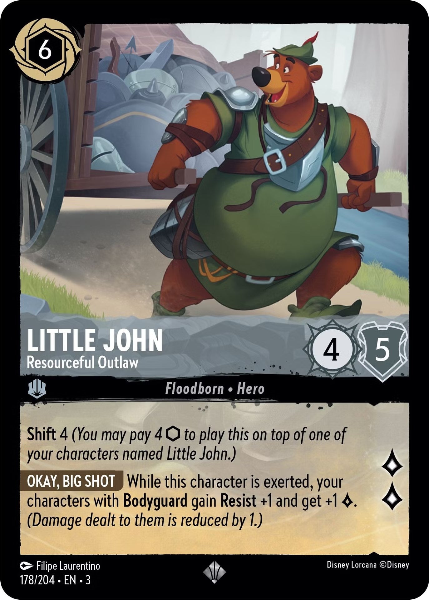 Little John - Resourceful Outlaw (178/204) [Into the Inklands] | Arkham Games and Comics