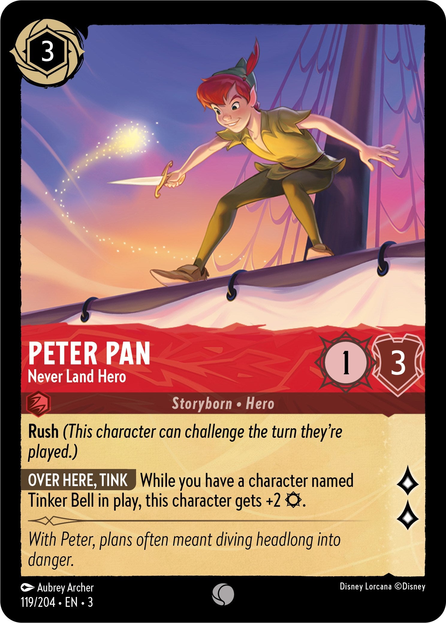Peter Pan - Never Land Hero (119/204) [Into the Inklands] | Arkham Games and Comics