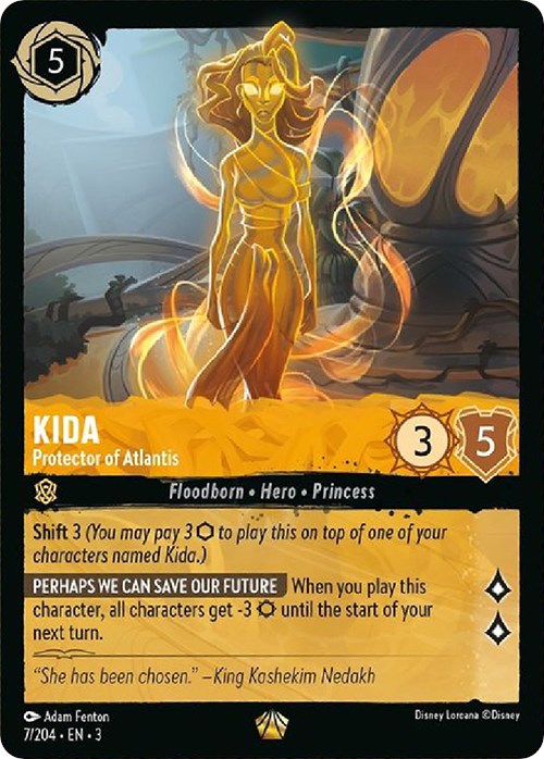 Kida - Protector of Atlantis (7/204) [Into the Inklands] | Arkham Games and Comics