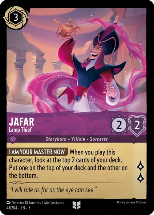 Jafar - Lamp Thief (41/204) [Into the Inklands] | Arkham Games and Comics