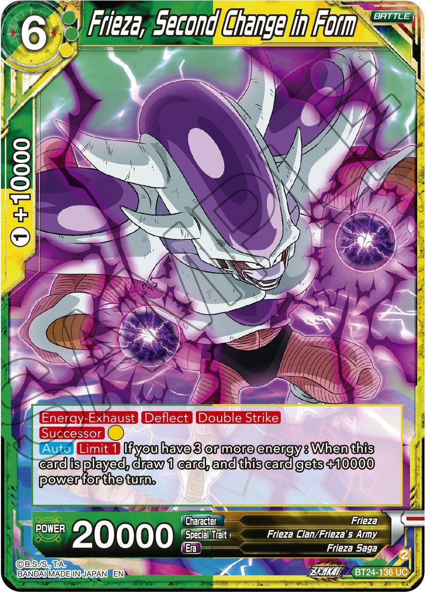 Frieza, Second Change in Form (BT24-136) [Beyond Generations] | Arkham Games and Comics