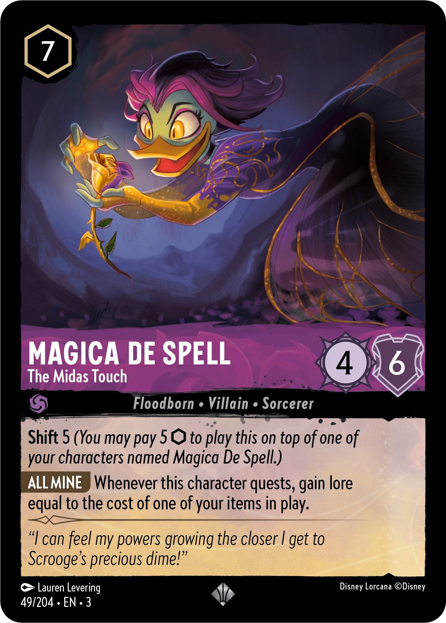 Magica De Spell - The Midas Touch (49/204) [Into the Inklands] | Arkham Games and Comics