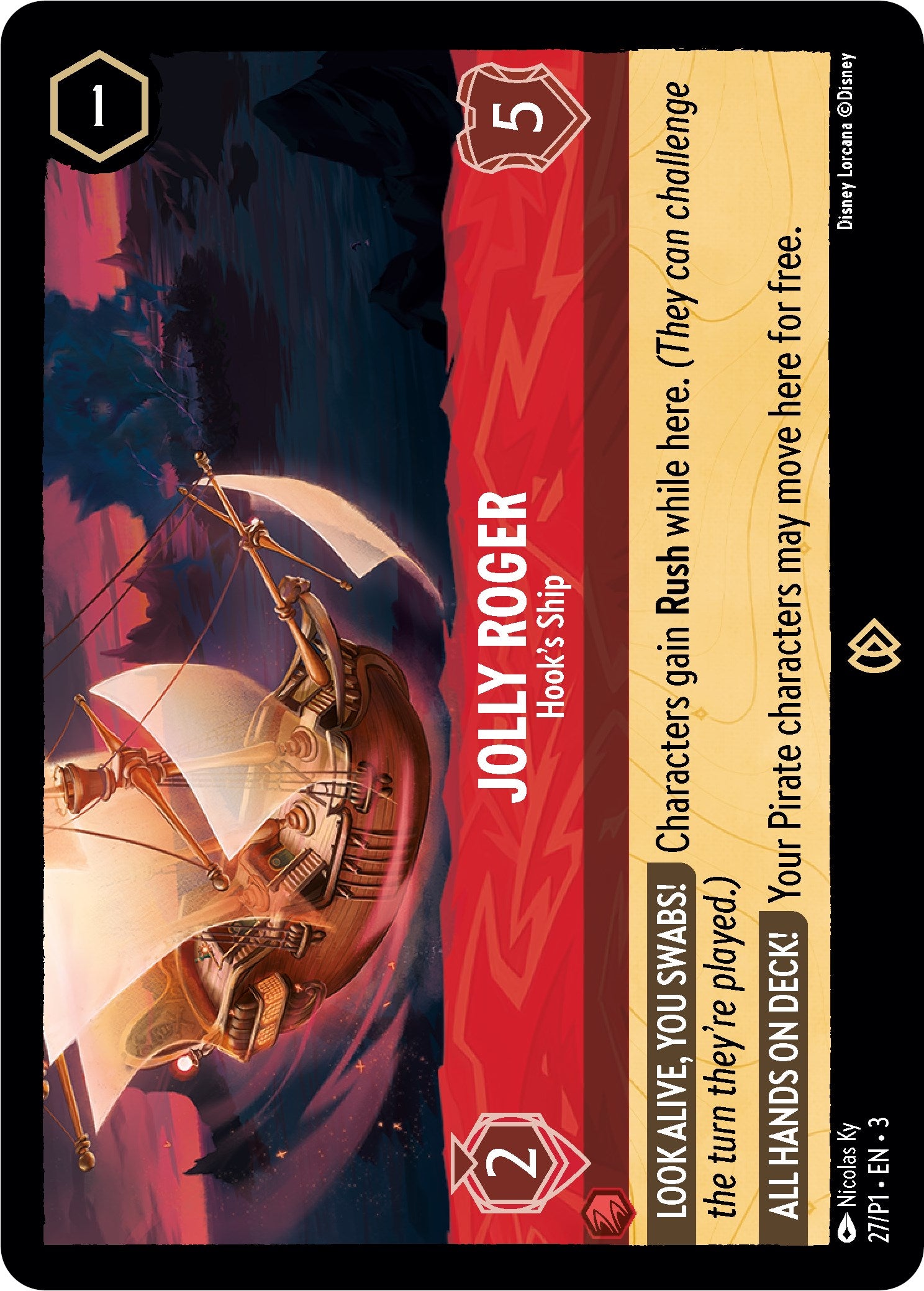 Jolly Roger - Hook's Ship (27) [Promo Cards] | Arkham Games and Comics