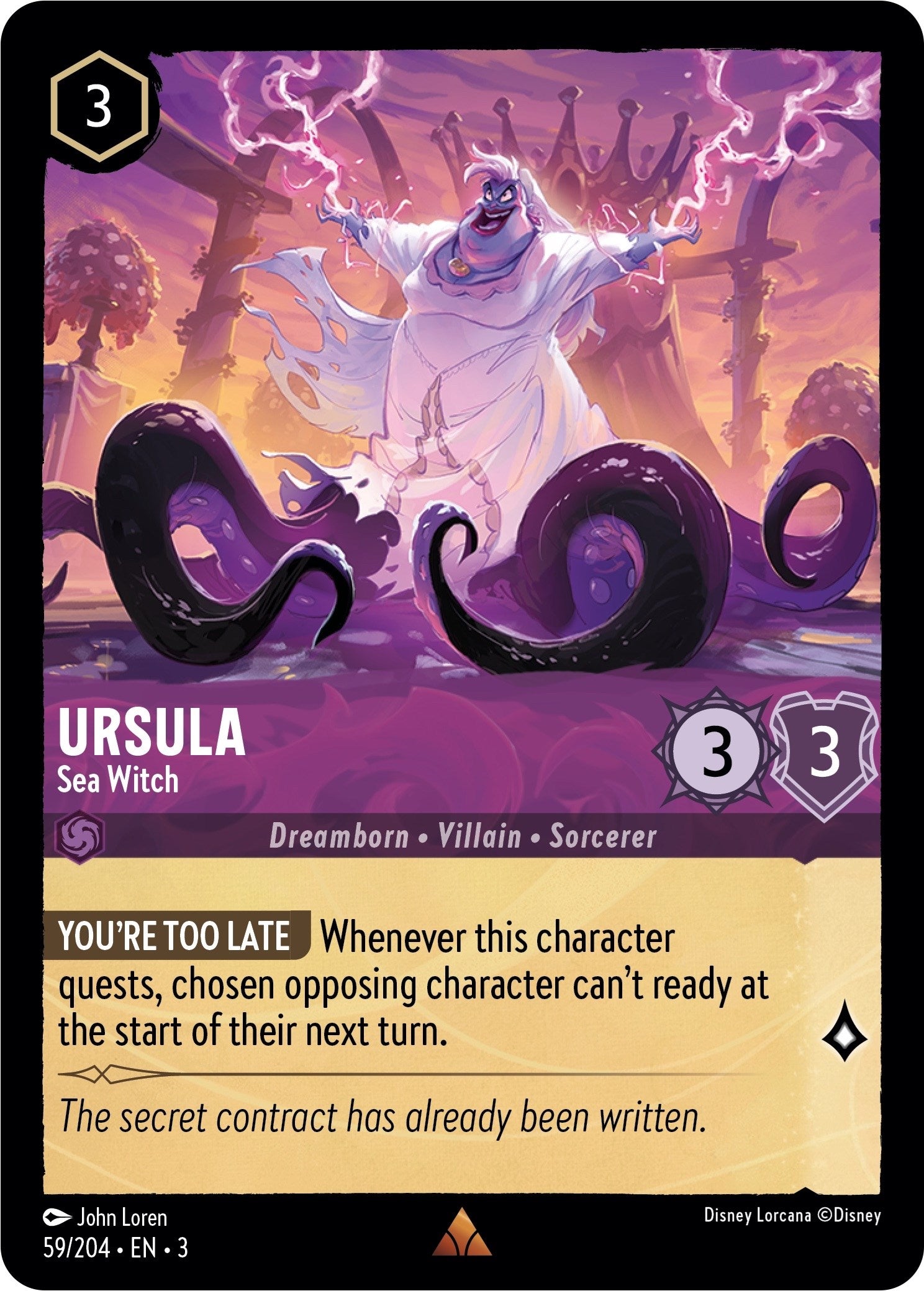 Ursula - Sea Witch (59/204) [Into the Inklands] | Arkham Games and Comics