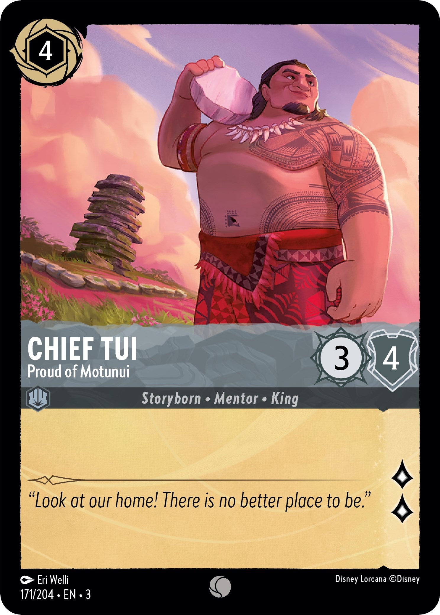 Chief Tui - Proud of Motunui (171/204) [Into the Inklands] | Arkham Games and Comics