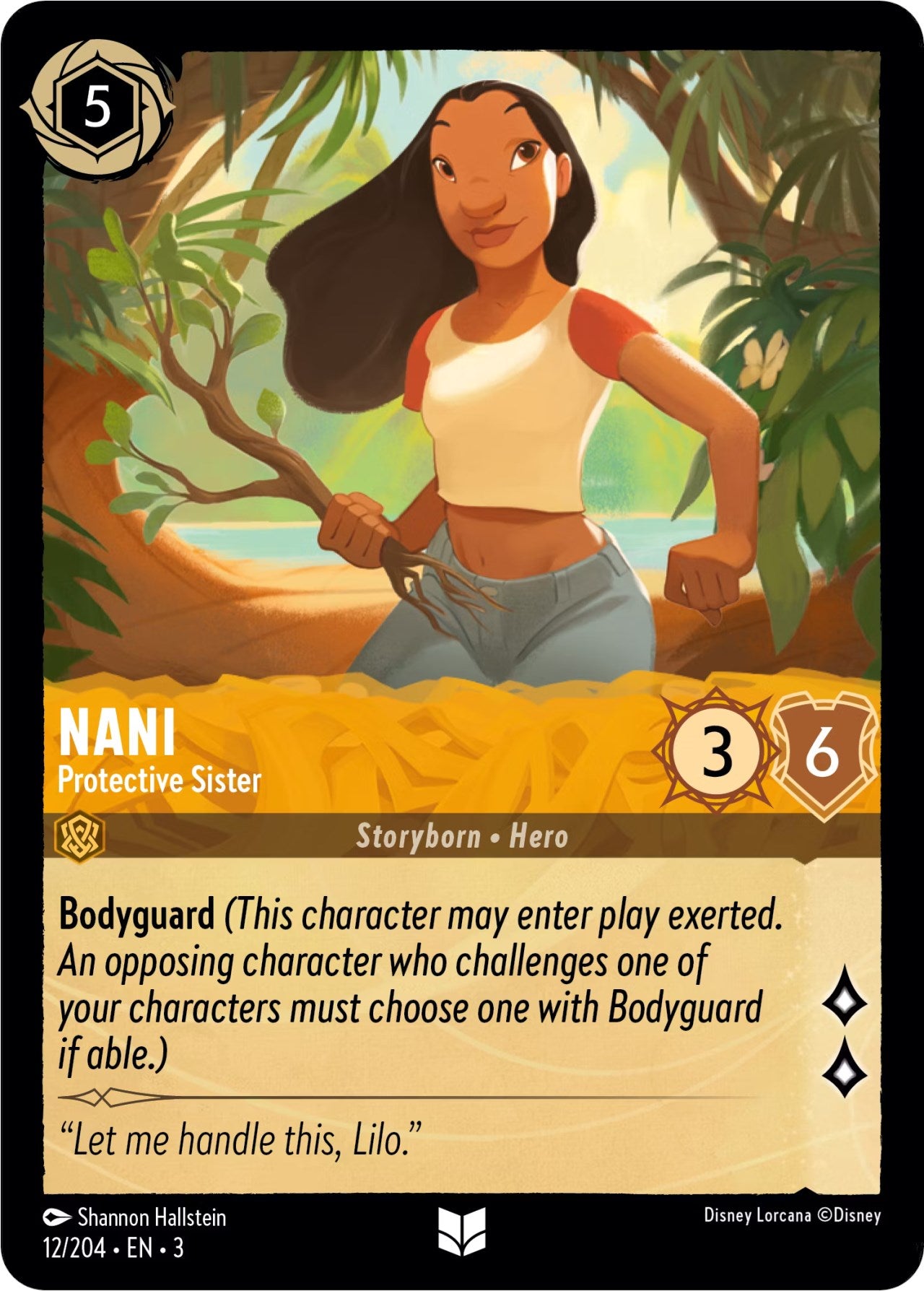 Nani - Protective Sister (12/204) [Into the Inklands] | Arkham Games and Comics