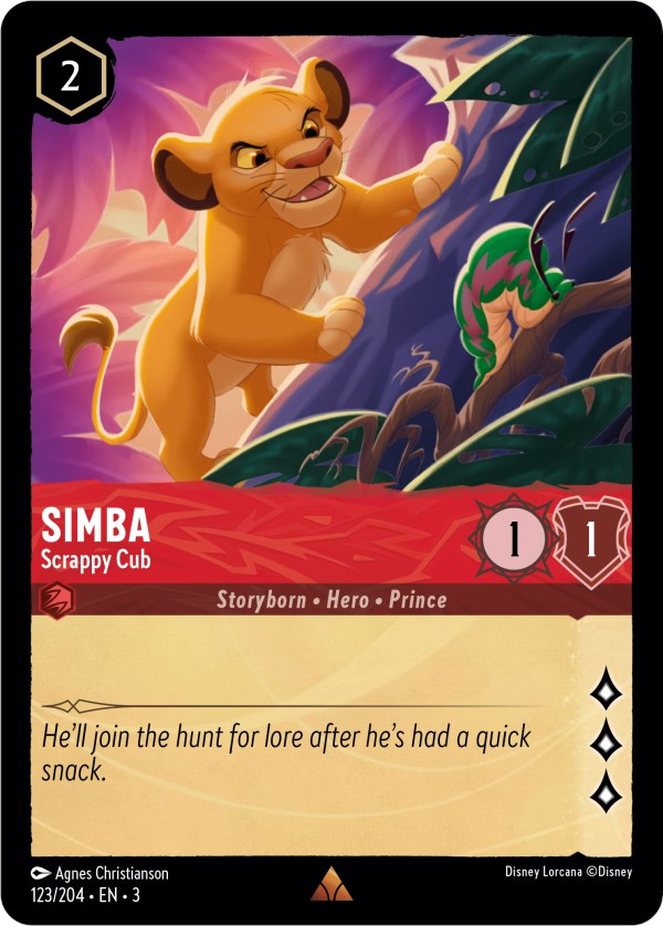 Simba - Scrappy Cub (123/204) [Into the Inklands] | Arkham Games and Comics