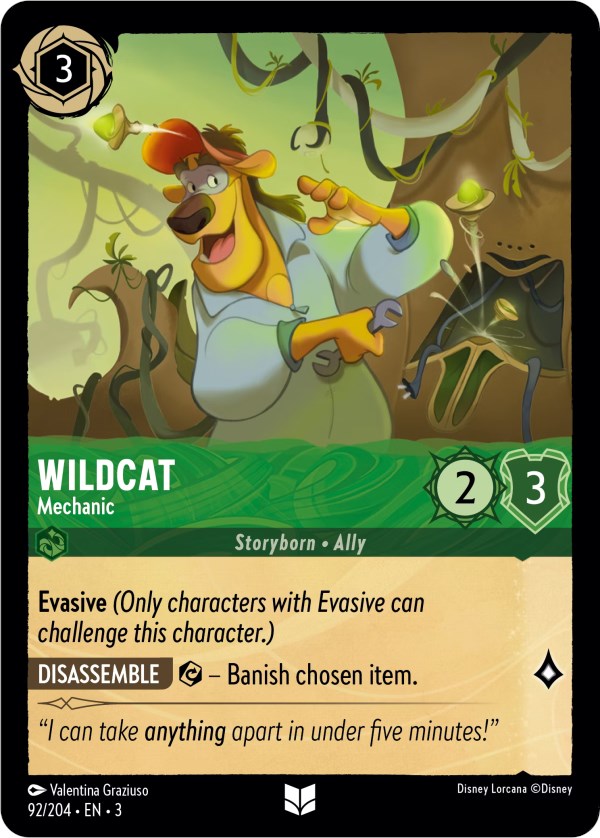 Wildcat - Mechanic (92/204) [Into the Inklands] | Arkham Games and Comics