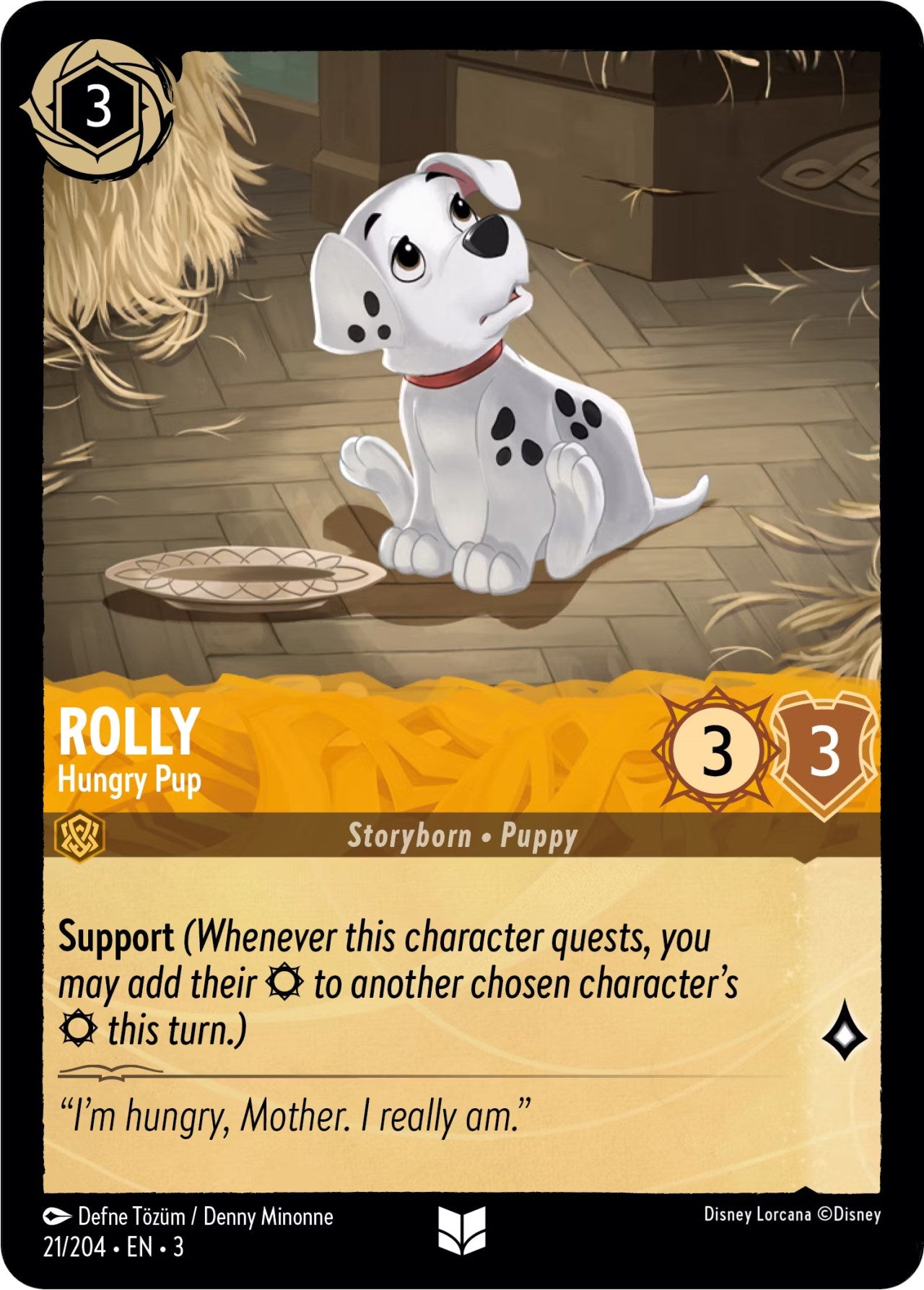 Rolly - Hungry Pup (21/204) [Into the Inklands] | Arkham Games and Comics