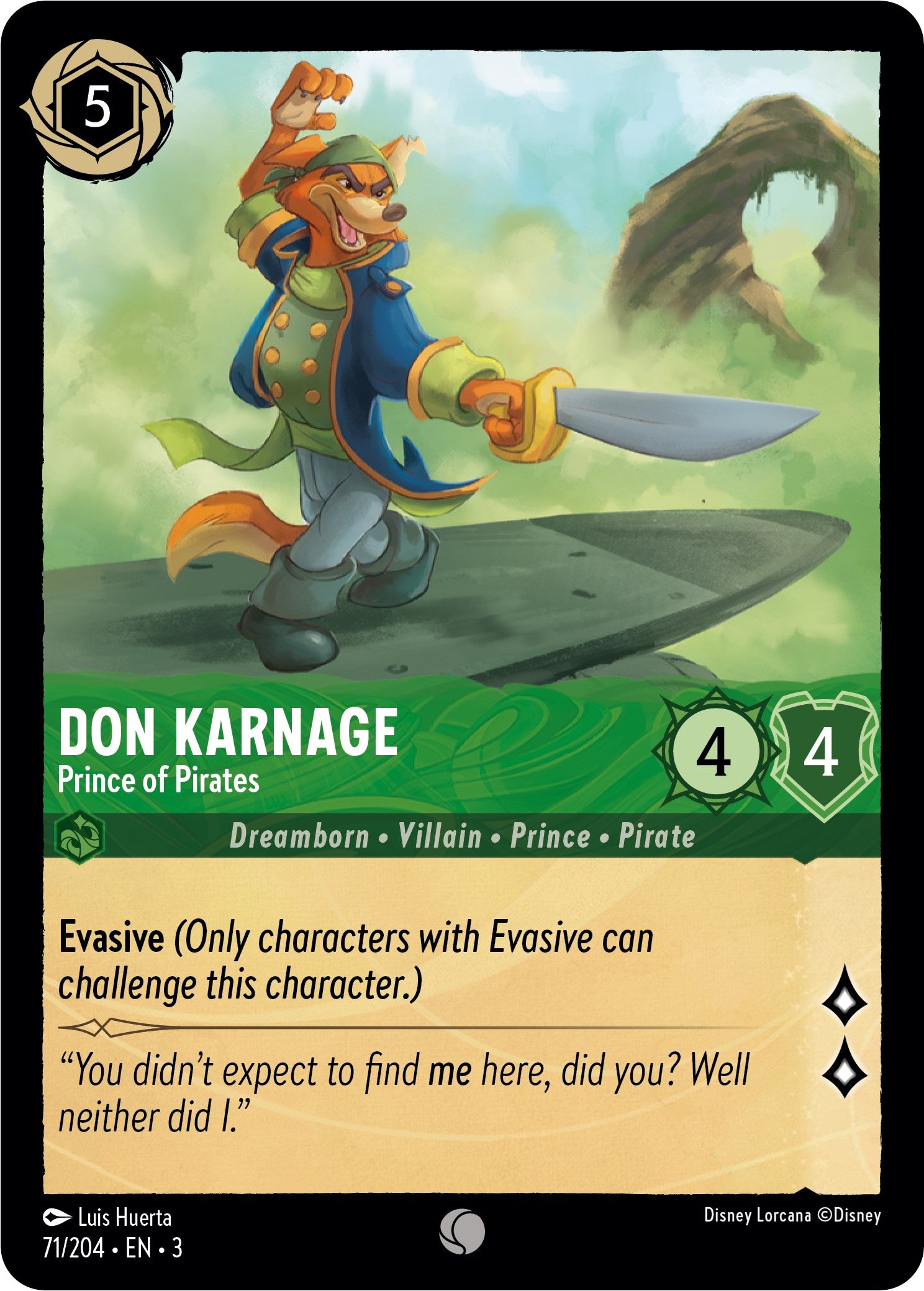 Don Karnage - Prince of Pirates (71/204) [Into the Inklands] | Arkham Games and Comics