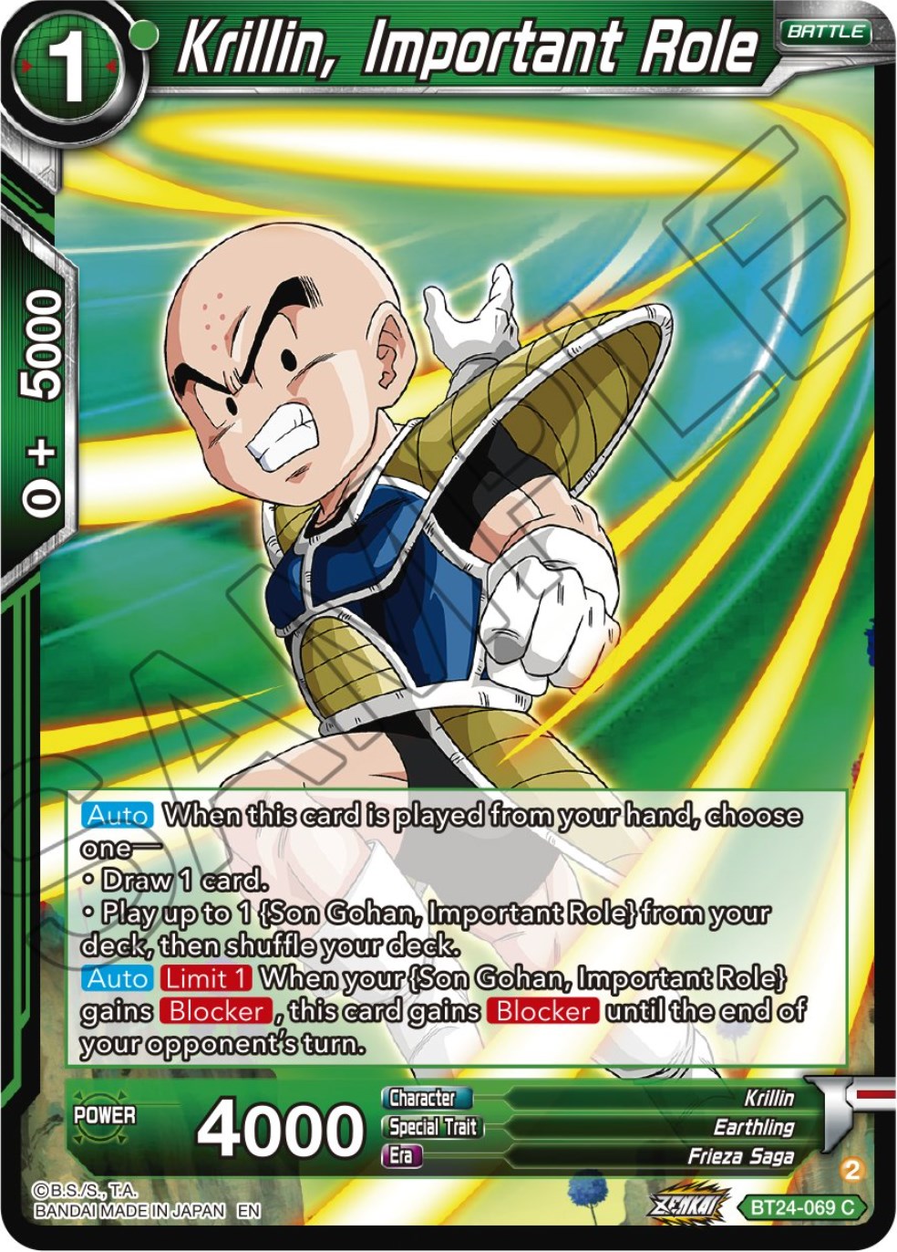 Krillin, Important Role (BT24-069) [Beyond Generations] | Arkham Games and Comics