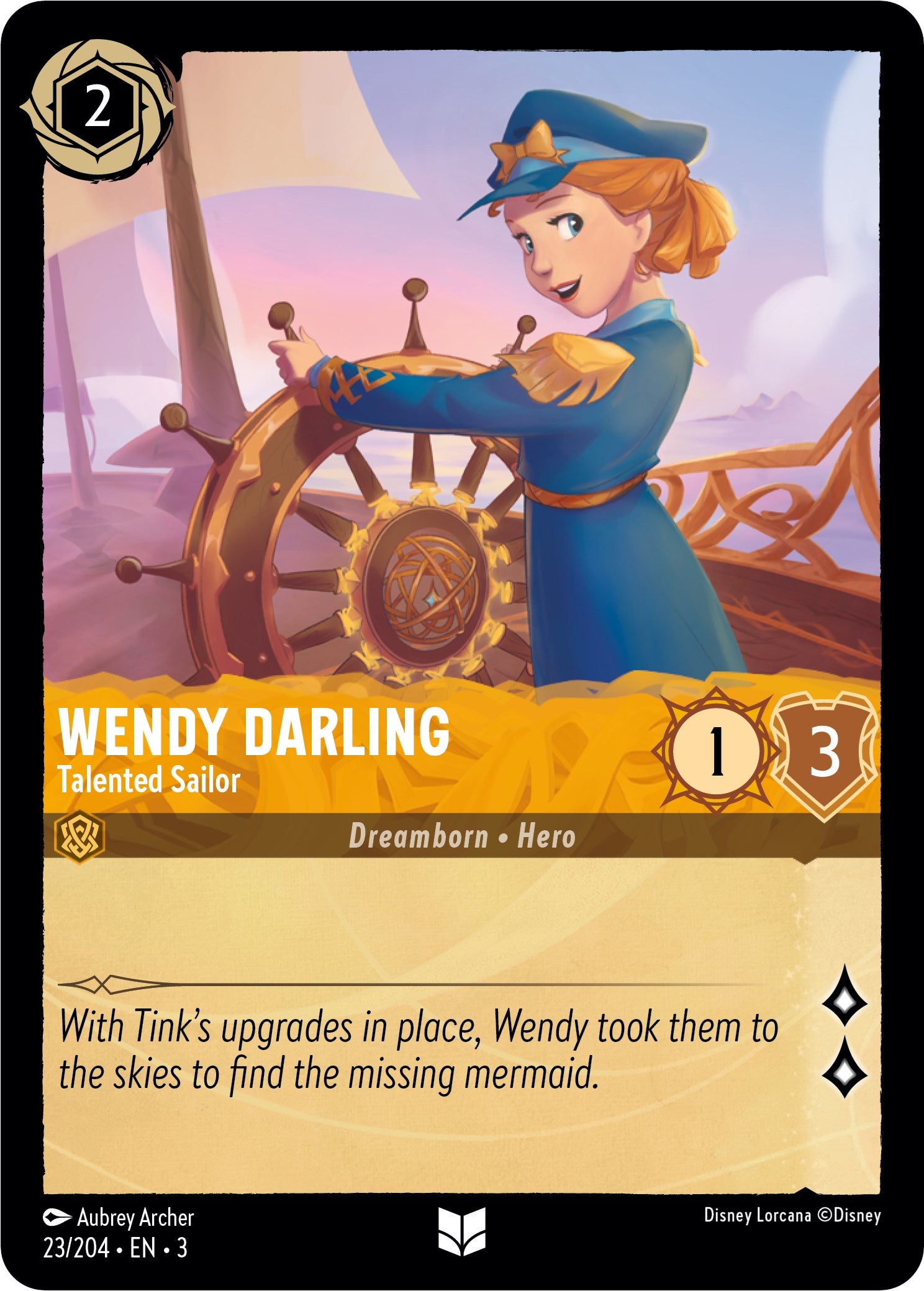 Wendy Darling - Talented Sailor (23/204) [Into the Inklands] | Arkham Games and Comics