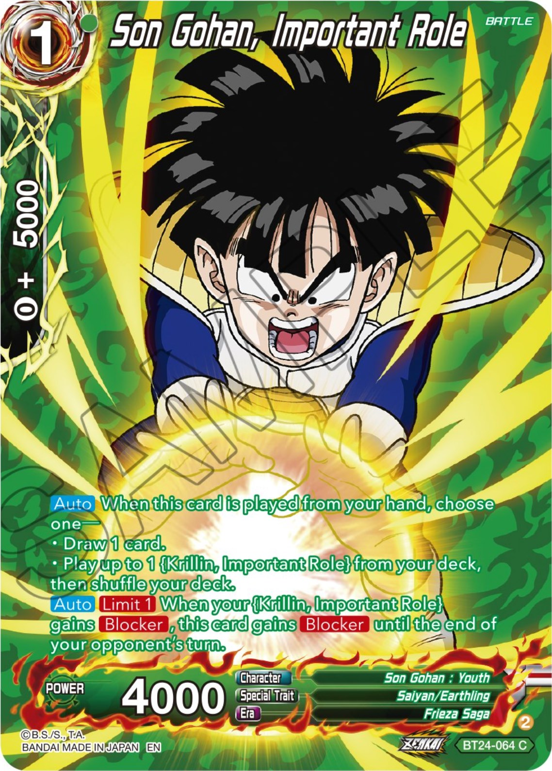 Son Gohan, Important Role (Collector Booster) (BT24-064) [Beyond Generations] | Arkham Games and Comics