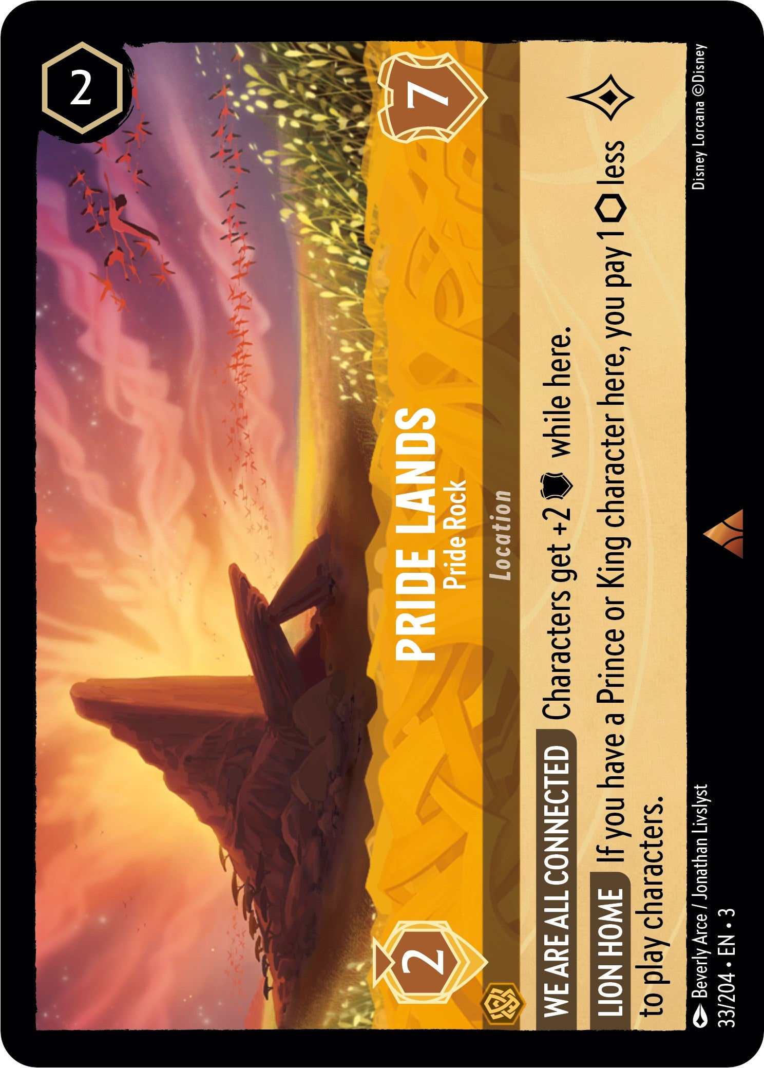 Pride Lands - Pride Rock (33/204) [Into the Inklands] | Arkham Games and Comics