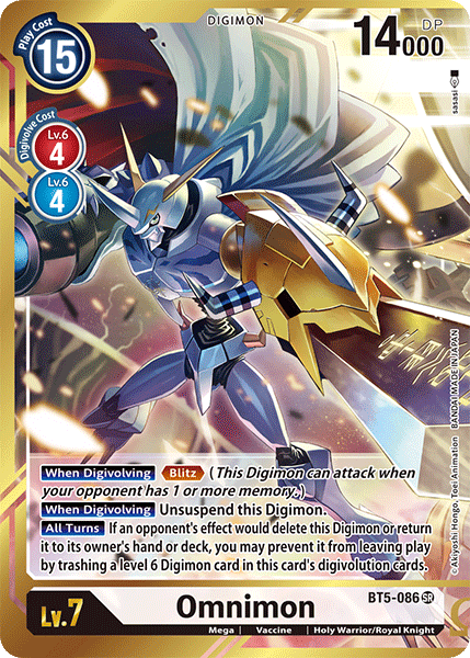 Omnimon [BT5-086] (Alternate Art - Sasasi) [Battle of Omni] | Arkham Games and Comics