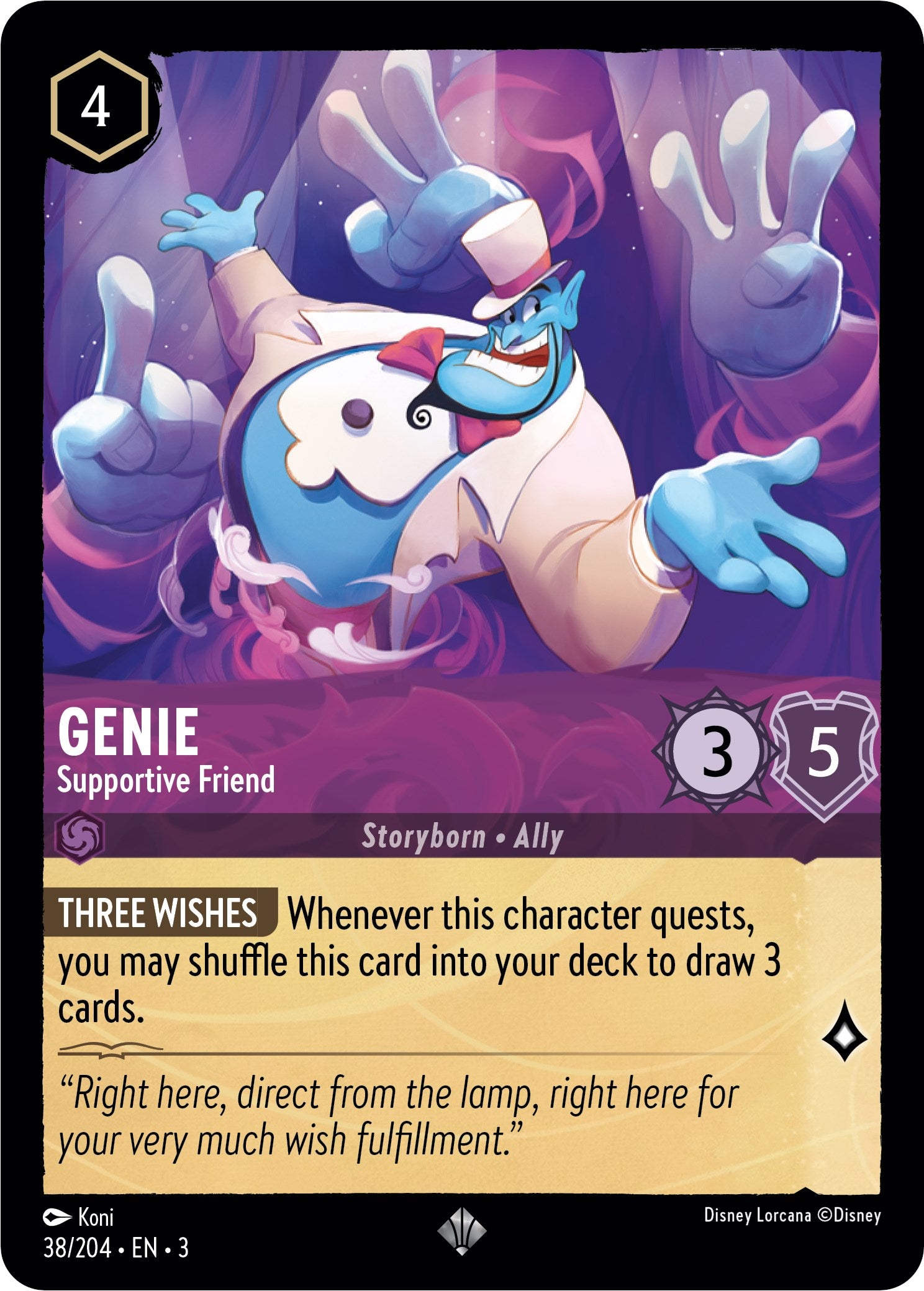 Genie - Supportive Friend (38/204) [Into the Inklands] | Arkham Games and Comics