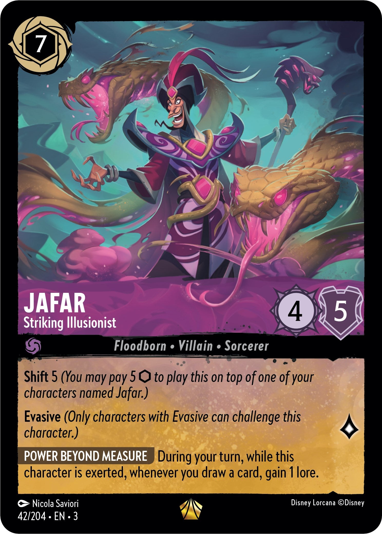 Jafar - Striking Illusionist (42/204) [Into the Inklands] | Arkham Games and Comics