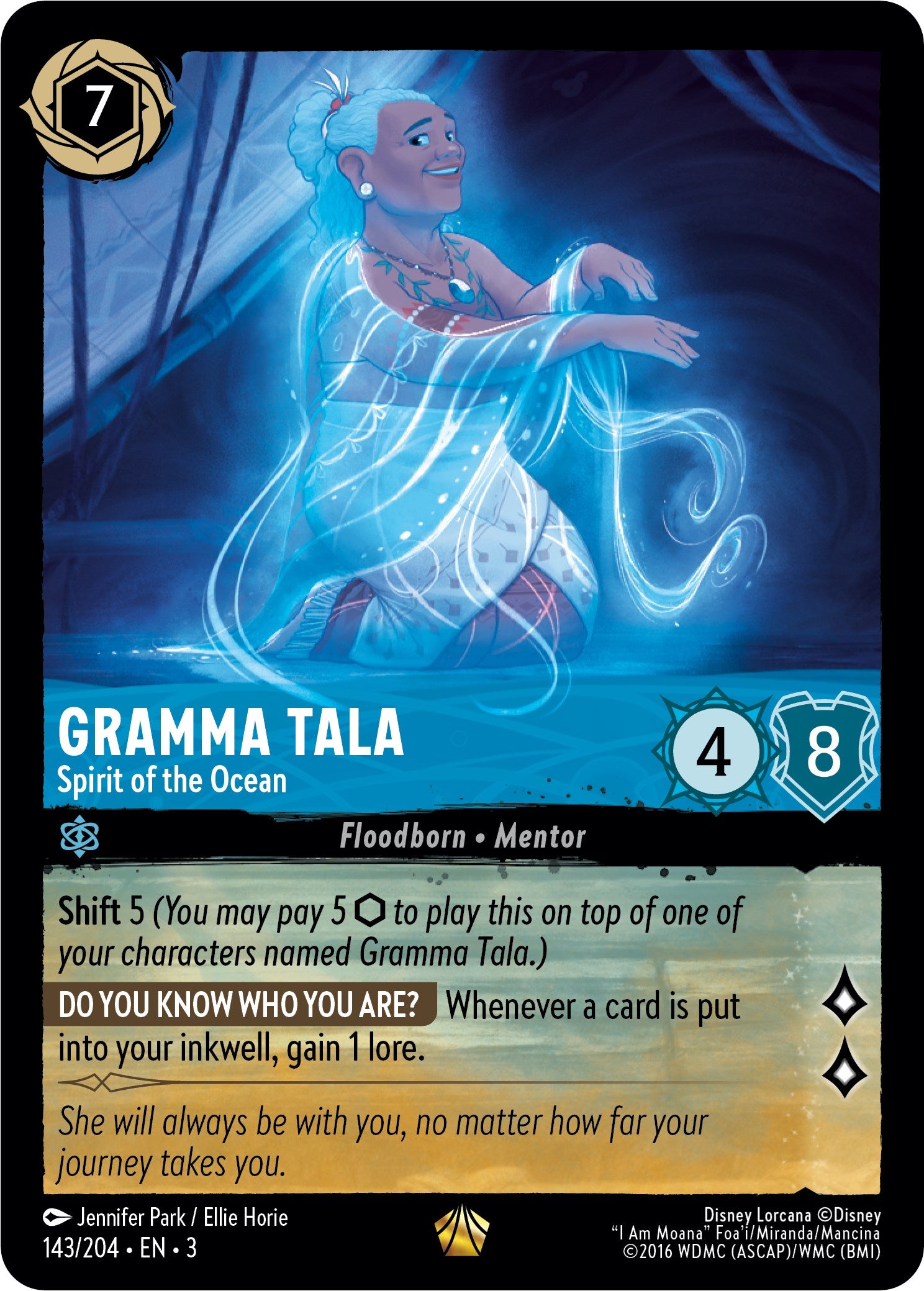 Gramma Tala - Spirit of the Ocean (143/204) [Into the Inklands] | Arkham Games and Comics