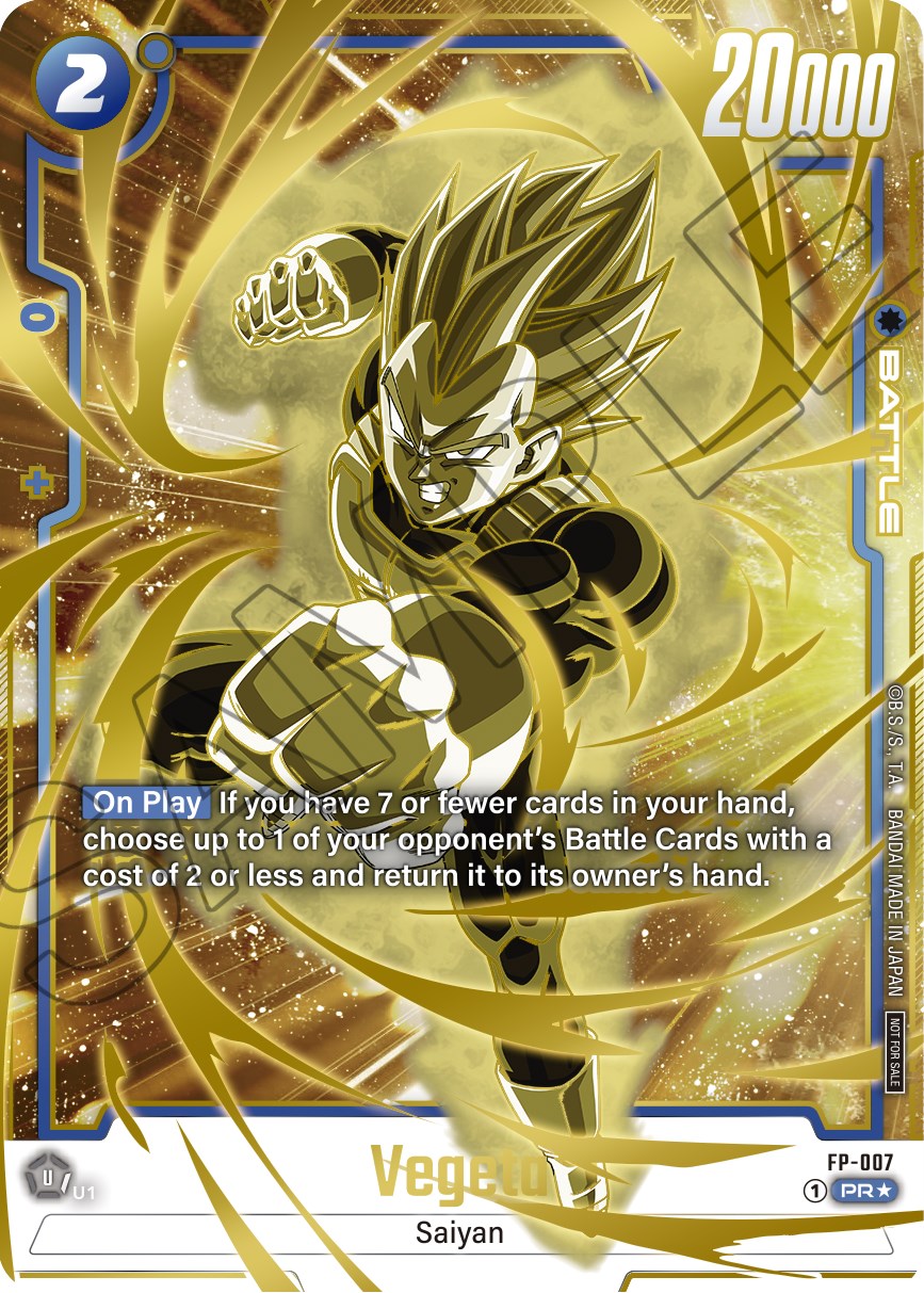 Vegeta (FP-007) (Gold) [Fusion World Promotion Cards] | Arkham Games and Comics