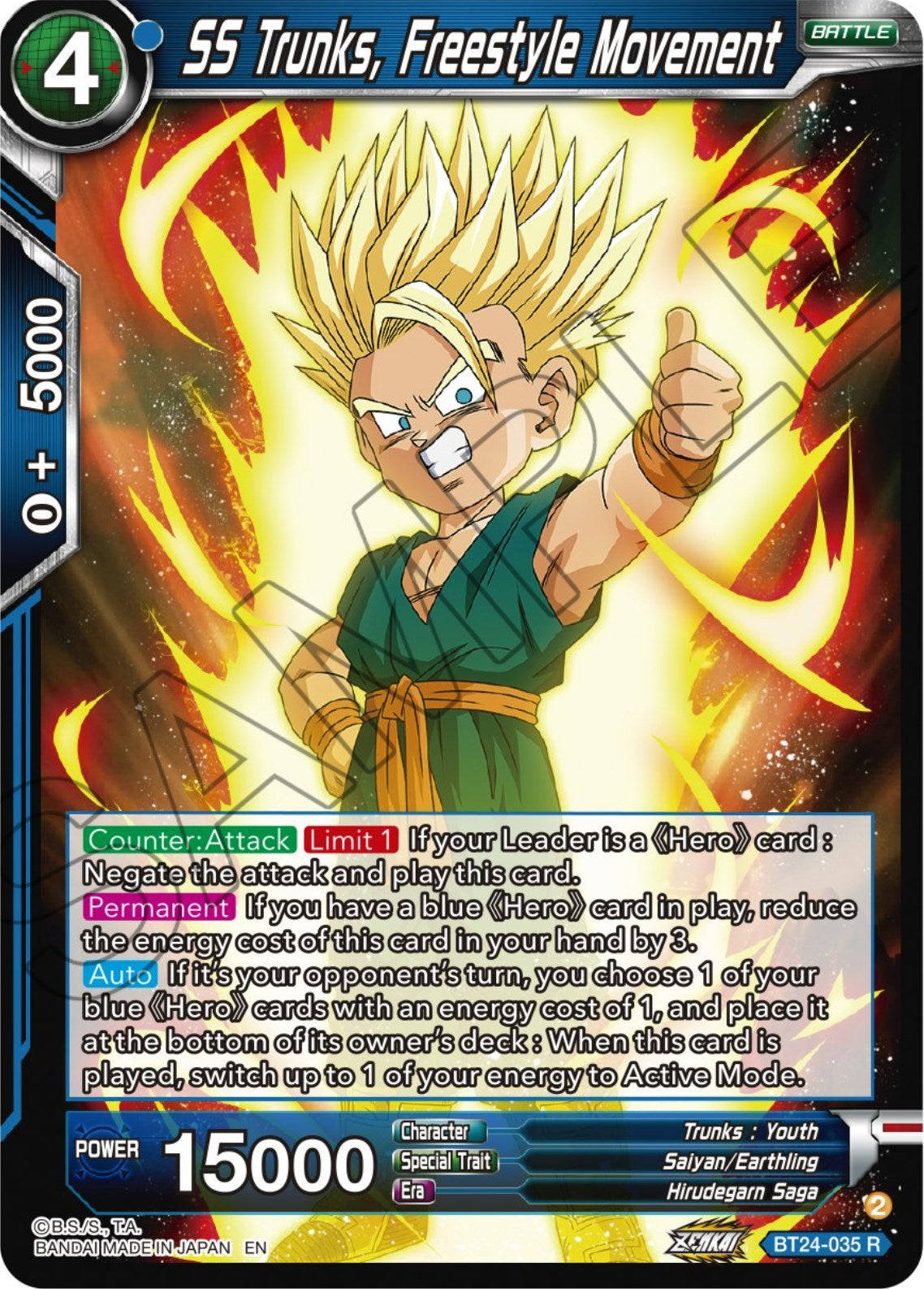 SS Trunks, Freestyle Movement (BT24-035) [Beyond Generations] | Arkham Games and Comics