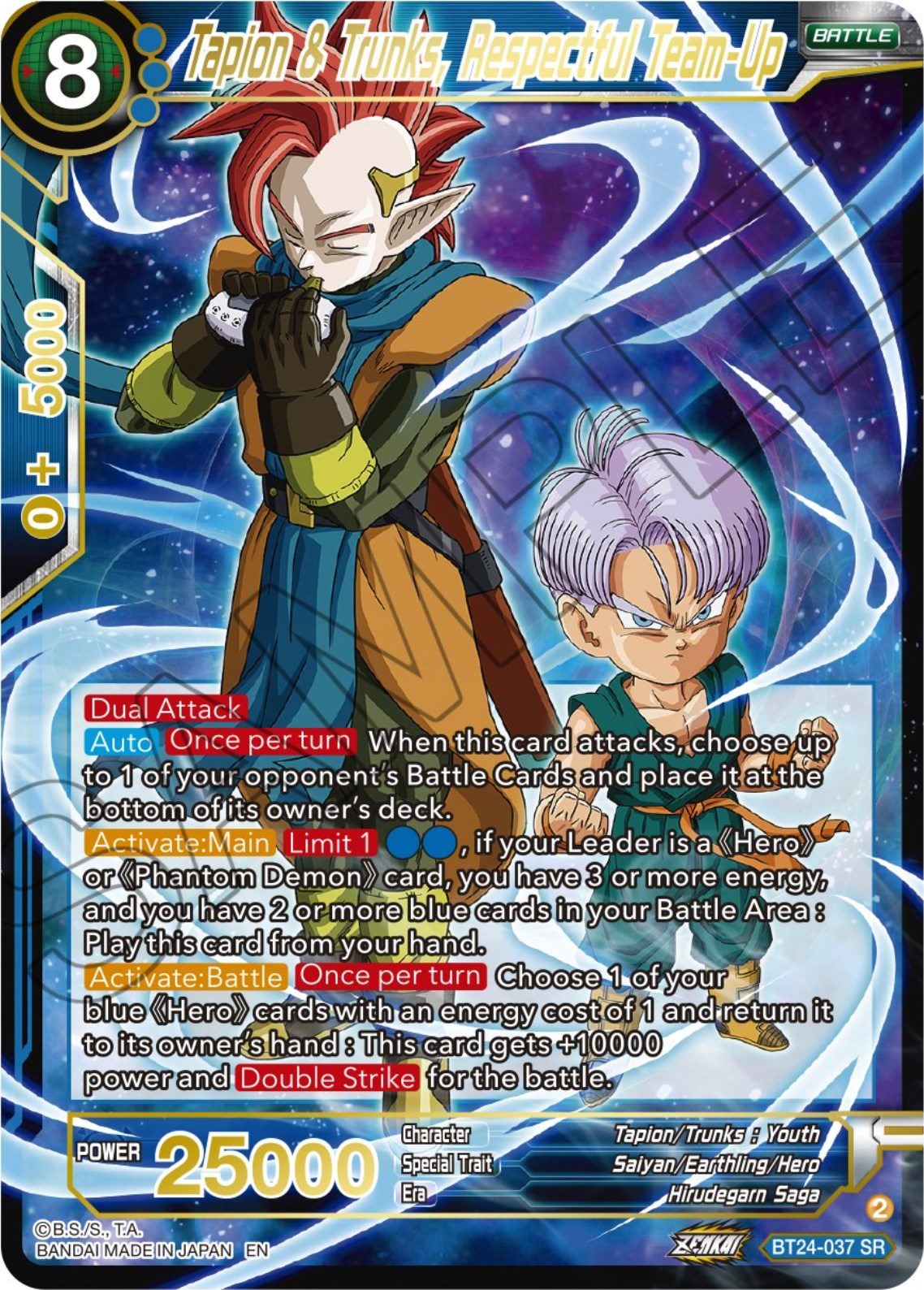 Tapin & Trunks, Respectful Team-Up (BT24-037) [Beyond Generations] | Arkham Games and Comics