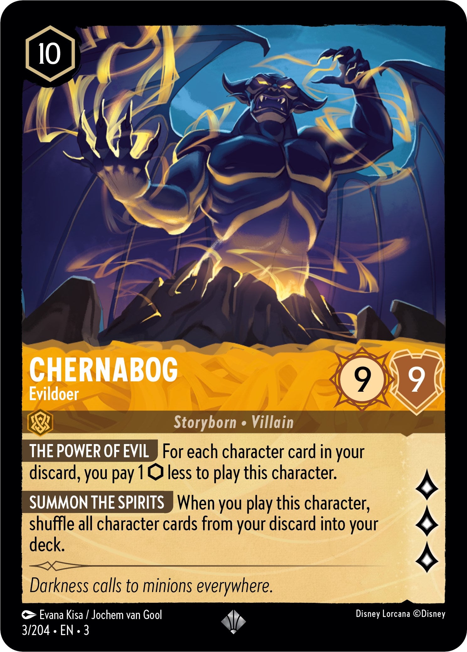 Chernabog - Evildoer (3/204) [Into the Inklands] | Arkham Games and Comics