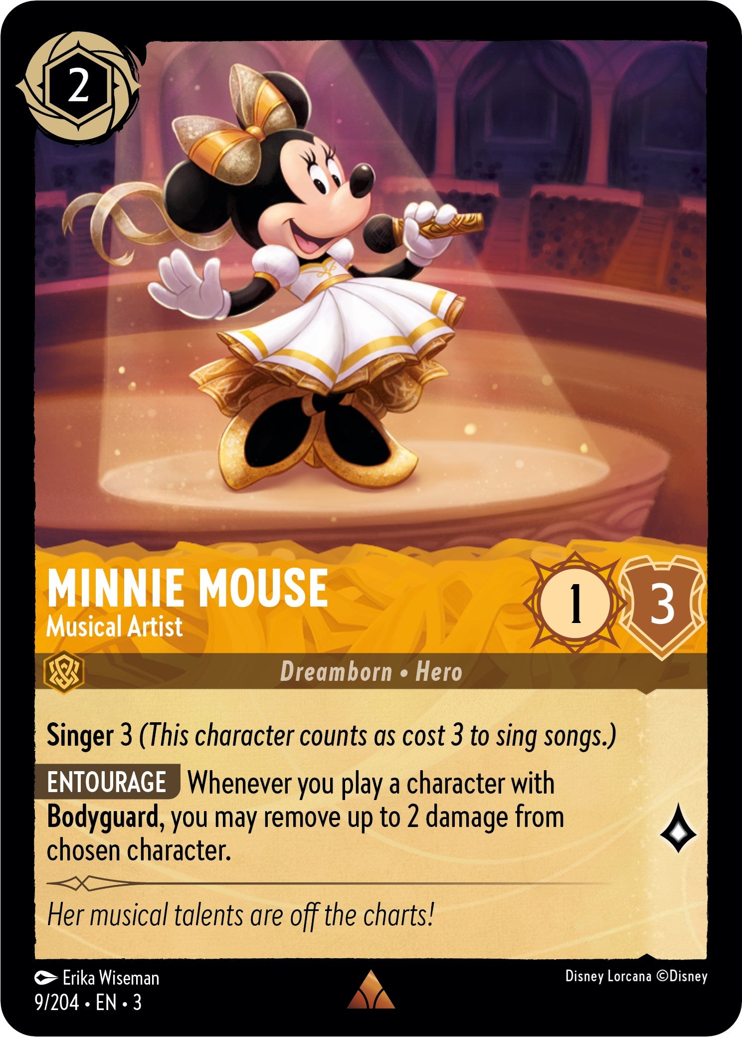 Minnie Mouse - Musical Artist (9/204) [Into the Inklands] | Arkham Games and Comics
