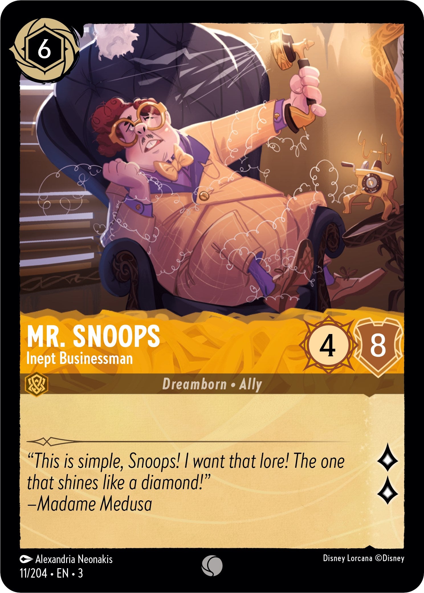 Mr. Snoops - Inept Businessman (11/204) [Into the Inklands] | Arkham Games and Comics